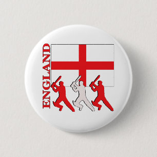 Cricket England Ronde Button 5,7 Cm