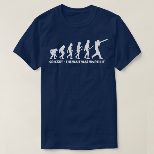 Cricket Evolution for Cricket Sports Player Funny T-shirt (Design voorkant)