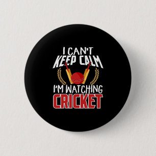Cricket Fan-kleding Pionate Cricket Speler Cricket Ronde Button 5,7 Cm