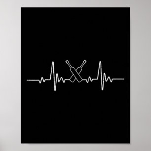 Cricket Game Grappige Hartslag Voor Speler T Liefh Poster