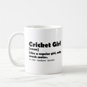 Cricket Girl Funny Definition Cricket Lover Koffiemok