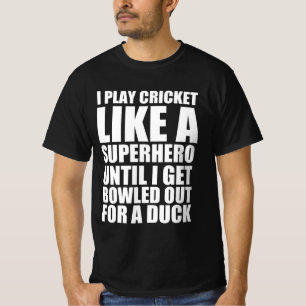 Cricket grappig citaat t-shirt