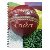 Cricket het spel dat we graag spelen, eten, slapen notitieboek (Voorkant)