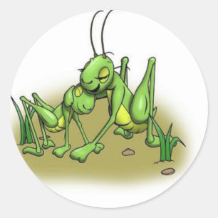 Cricket hug.JPG Ronde Sticker