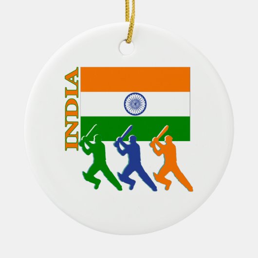 Cricket India Keramisch Ornament (Voorkant)