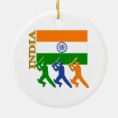Cricket India Keramisch Ornament (Achterkant)