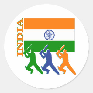 Cricket India Ronde Sticker