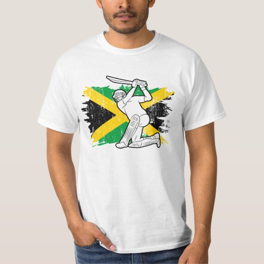 Cricket Jamaica Jamaicaanse Pride T-shirt (Voorkant)