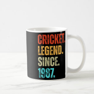 Cricket legende sinds 1987 Retro verjaardag  Koffiemok