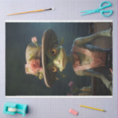 Cricket met Pet Bloemen Decoupage Tissuepapier (Craft)