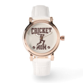 Cricket Mom Sportliefhebber Cricket Lover Moeder Horloge