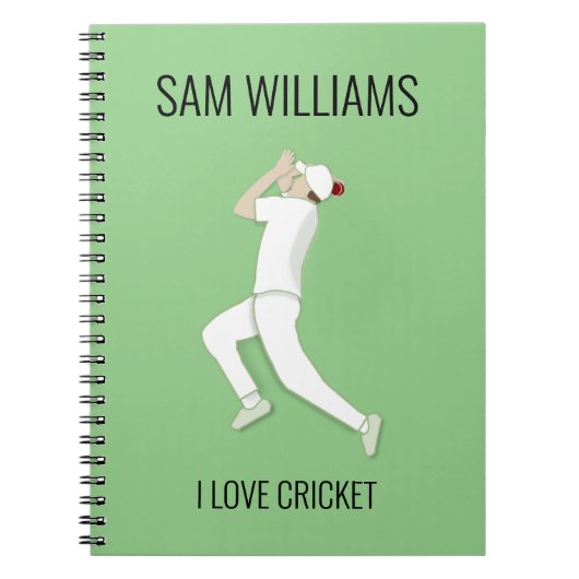 Cricket Notitieboek (Voorkant)