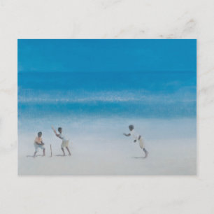 Cricket op het strand 2012 briefkaart