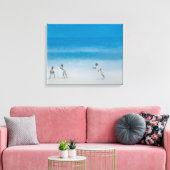 Cricket op het strand 2012 canvas afdruk (Insitu (Woonkamer))