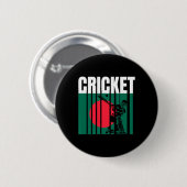 Cricket Player 5 Ronde Button 5,7 Cm (Voorkant /achterkant)
