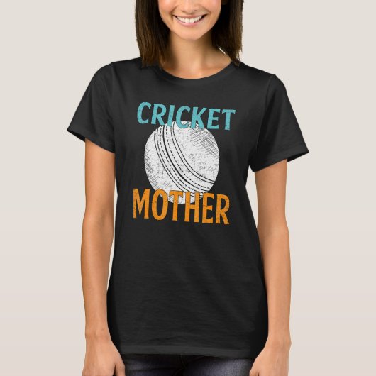  cricket Player Moeder Sportdag T-shirt (Voorkant)