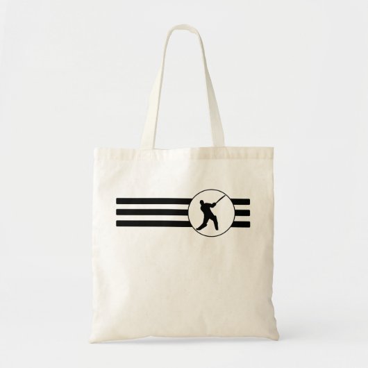 Cricket Player Stripes Tote Bag (Voorkant)