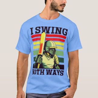 Cricket Player Swing Beide manieren (1) T-shirt