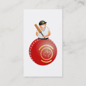 Cricket Player Visitekaartje (Achterkant)