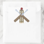 Cricket Rectangle Sticker/label Rechthoekige Sticker (Tas)