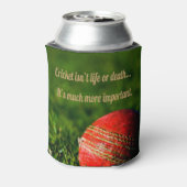Cricket Red Ball Funny Motivatie Blikjeskoeler (Blikje Achterkant)