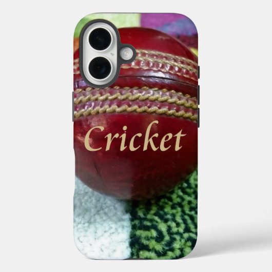 Cricket: Red Hard Ball Art Print Case-Mate iPhone Case (Achterkant)