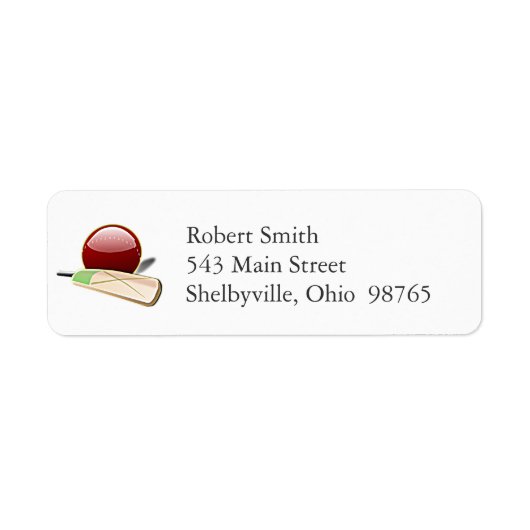 Cricket Return Address Labels (Voorkant)