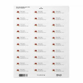 Cricket Return Address Labels (Full Sheet)