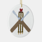 Cricket Round Tree-Ornament Keramisch Ornament (Rechts)
