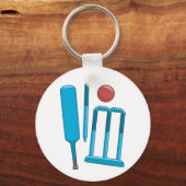 Cricket Set Sport Sleutelhanger (Voorkant)