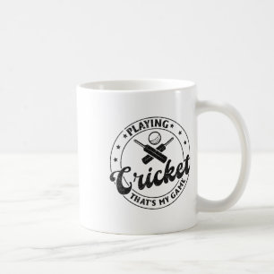 Cricket spelen is mijn spel - Cricketspeler Cricke Koffiemok