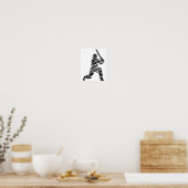 Cricket Speler 8 Poster (Keuken)