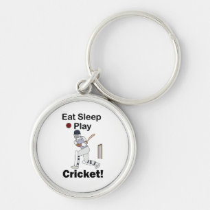 Cricket Sporten Eten Slapen Spelen Cricket Sleutelhanger