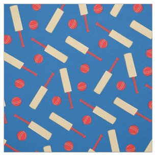 Cricket Sports Bats and Balls Boys Decor Stof