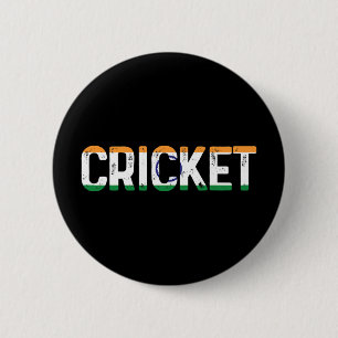 Cricket Sportspeler India Cricket Ronde Button 5,7 Cm