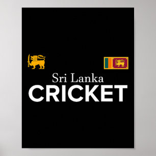 Cricket Sri Lanka Beste Fans Geschenk Voor Jongens Poster