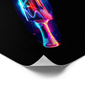 Cricket T Vector Speler 3 Poster (Hoek)
