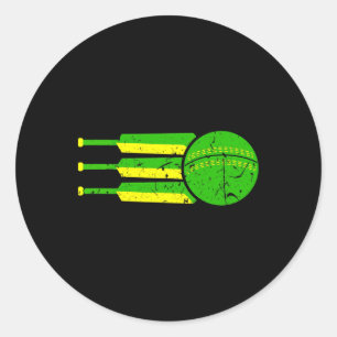 Cricket Team Australië Kleuren Atleet Australische Ronde Sticker