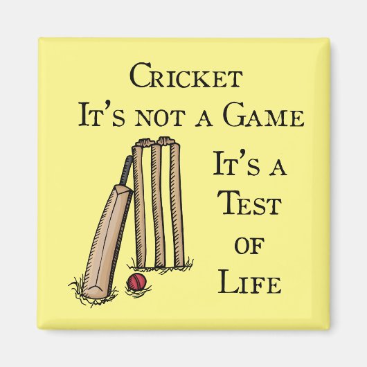 Cricket Test Fridge Magnet Magneet (Voorkant)