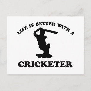 Cricket Vector Design Briefkaart