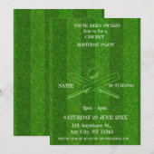 Cricket Verjaardagsfeest Sport Uitnodiging (Voorkant / Achterkant)