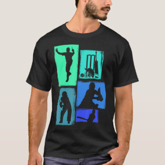 Cricket voor Cricketer Batsman Bowler Boys Crick T-shirt