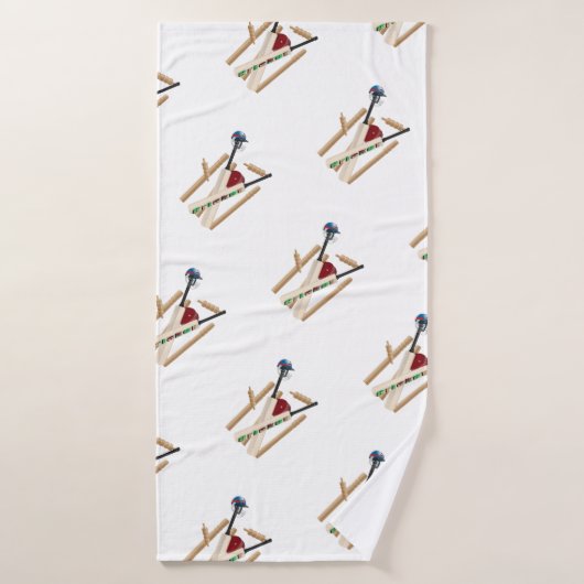 Cricket wickets and Ball, Badhanddoek (Badhanddoek)