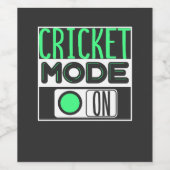 Cricket Wijn Etiket (Enkel label)