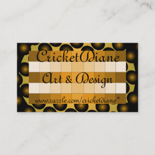 CricketDiane Gold 3D Design Visitekaartje 6b
