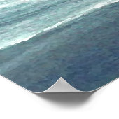 CricketDiane Ocean Art Beach Poster - Wading Waves (Coin)