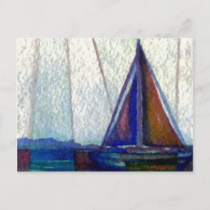 CricketDiane Ocean Art "Sailboat" Briefkaart