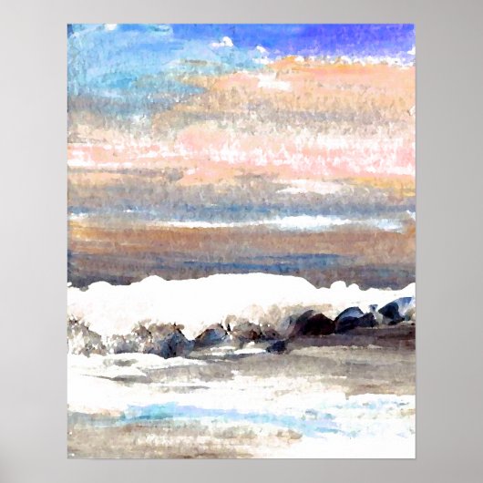 CricketDiane Ocean Poster - Brindle Sea (Devant)