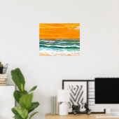 CricketDiane Ocean Poster - Joy Ocean Waves Beach (Bureau à domicile)