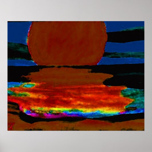 CricketDiane Ocean Poster - Pop Art Sunset (Devant)